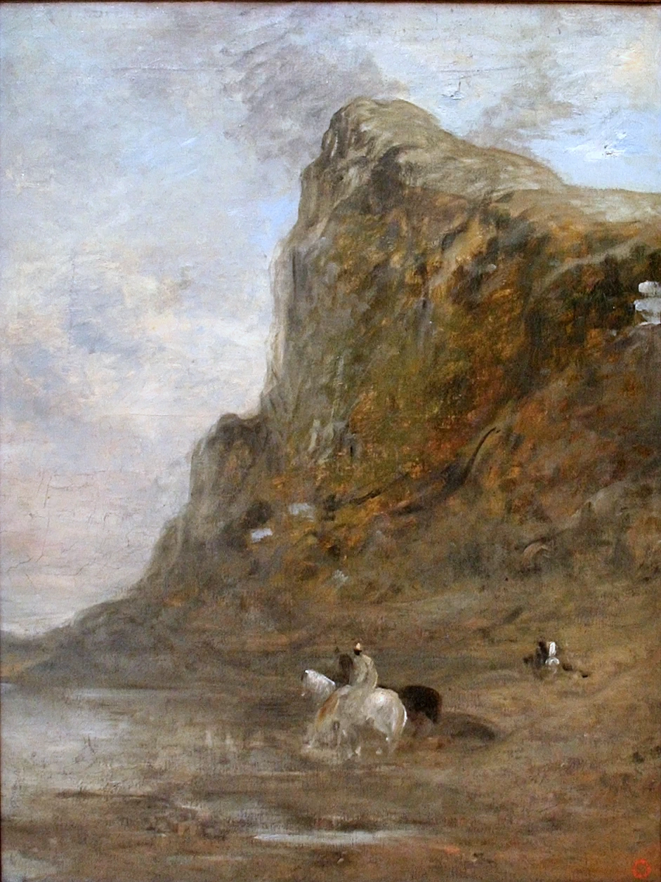Cavalieri marocchini ai piedi della Roccia Chiffra